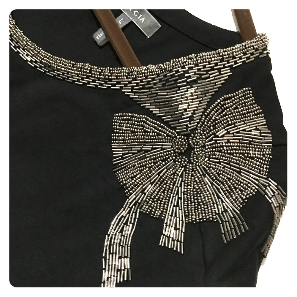 Embellished black dress